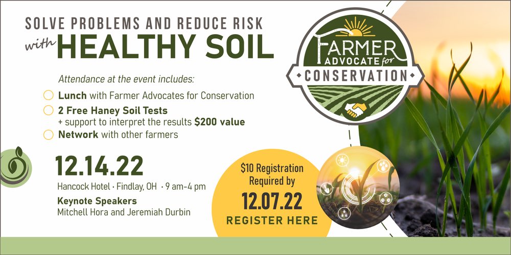 CountrysideLM's tweet photo. Take a look at this event if you have free time next week. Not only will it come with the benifit of 2 Free Haney Soil Test, it also has Invited SOME very knowledgeable Speakers! 

Here is the registration link https://t.co/wqMttiS4eg https://t.co/HBhb3yeEww
