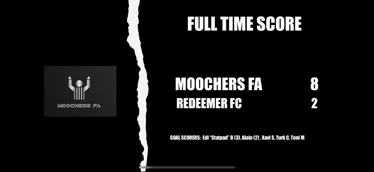 MoochersFA's tweet photo. Great win last night with plenty of goals from the boys! Game footage and interview coming soon 👀 #MoochersFA https://t.co/KiGE0bmI5y