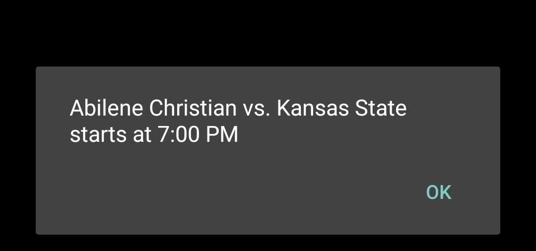 wildcatvictory's tweet photo. It's 7:12 @espn figure your terrible app out. https://t.co/snqL5Tnii3