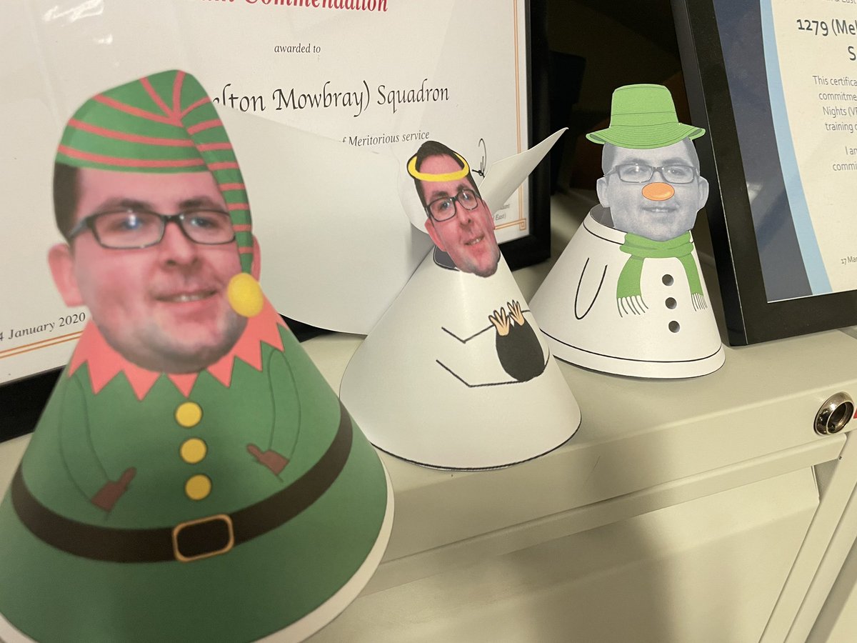 And so it would appear the festive preparations begin at the squadron. Bringing back some classics and introducing a new OC decoration to the collection, meet OC Elf, the dan-gel and the Snowdan #team1279 #aspireandachieve #festivemood 🎅🏻👼🏻☃️❄️🎄