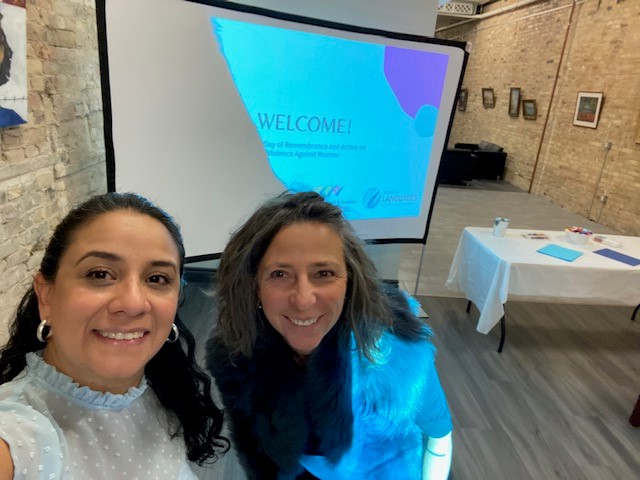 AcrossLanguage1's tweet photo. A huge thank you to all who came to our event this morning!!! We shared tips and resources, remembered women who have lost their lives to GBV and created loving messages of hope.
#EndWomanAbuse #StopGenderBasedViolence #GBV #OCASI #ALCommunity #IRCNFF https://t.co/czLIrW52ZA