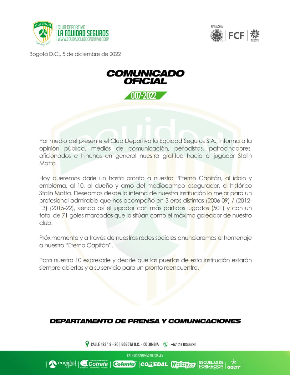 Internacional de Bogotá tweet media