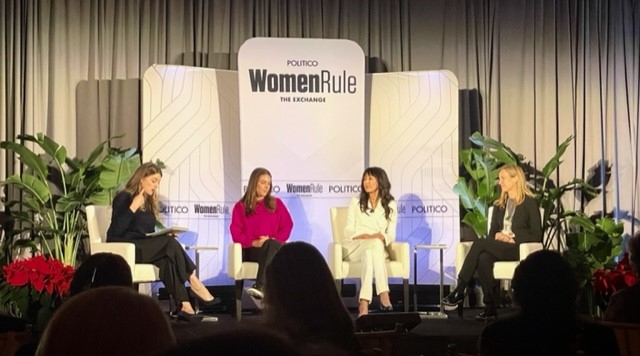 FIUdc's tweet photo. Great discussion today @politico with @kagawacolas, @kelleymohara, and @RepSherrill, who remind us of the power of collective support, asking questions that provoke change, and having female leadership representation. #rulewithus https://t.co/tTG0BgGoMW