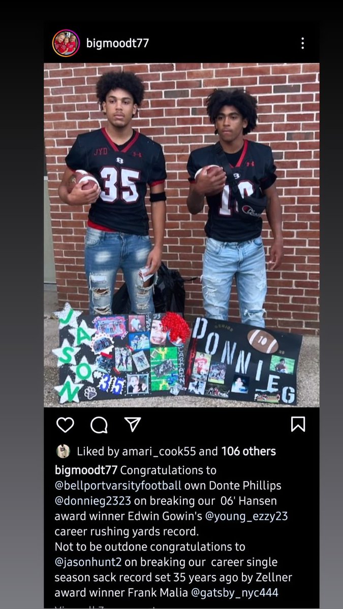 Monster Senior season 👏🏼👏🏼 Congratulations! 🎉🎉 🫡 @<a href="/JasonHunt35/">Jason Hunt</a> <a href="/DontePhillips05/">Donte Phillips</a>