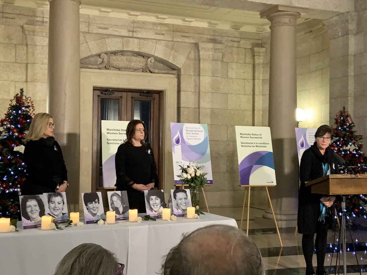 WayneEwaskoMLA's tweet photo. Attended the Sunrise Memorial Ceremony this morning that was held by Premier, @HFStefansonMB & Minister, @MLASquires. May we continue to #remember and honour the women weโve lost from the #ecolepolytechnic tragedy! #mbpoli https://t.co/d6dN5uE8Ml