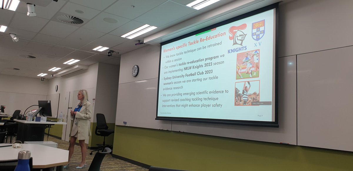 bridgetcfly's tweet photo. Great to be at the #USYD_SPARTAN session today hearing from @Suzi_Edwards - tackle education for #NRLW and planning for scale from the outset 👏 https://t.co/2gSlvrzn9J