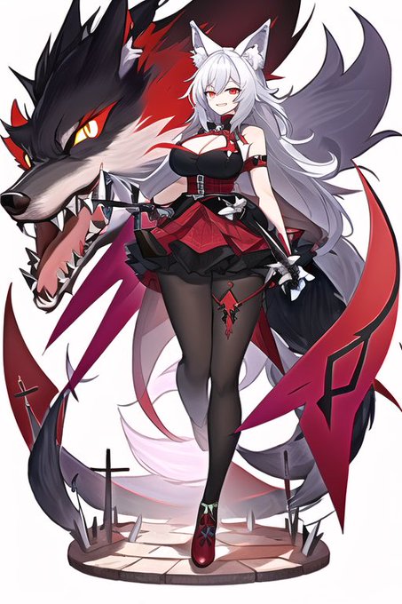 #NovelAI 
#AIイラスト 
牙の魔女 