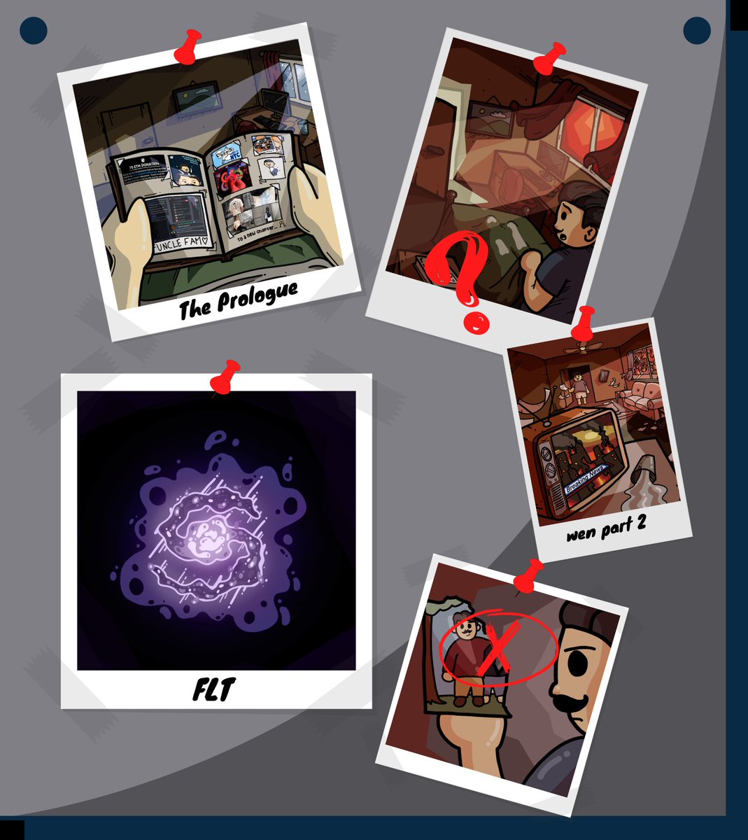 funclesnft's tweet photo. This marks the end of The Prologue, the first part of our new chapter. Who could be turning Funcle’s world upsidedown?

Part 2 ➡️ 2 days. https://t.co/PFZsb3waA6