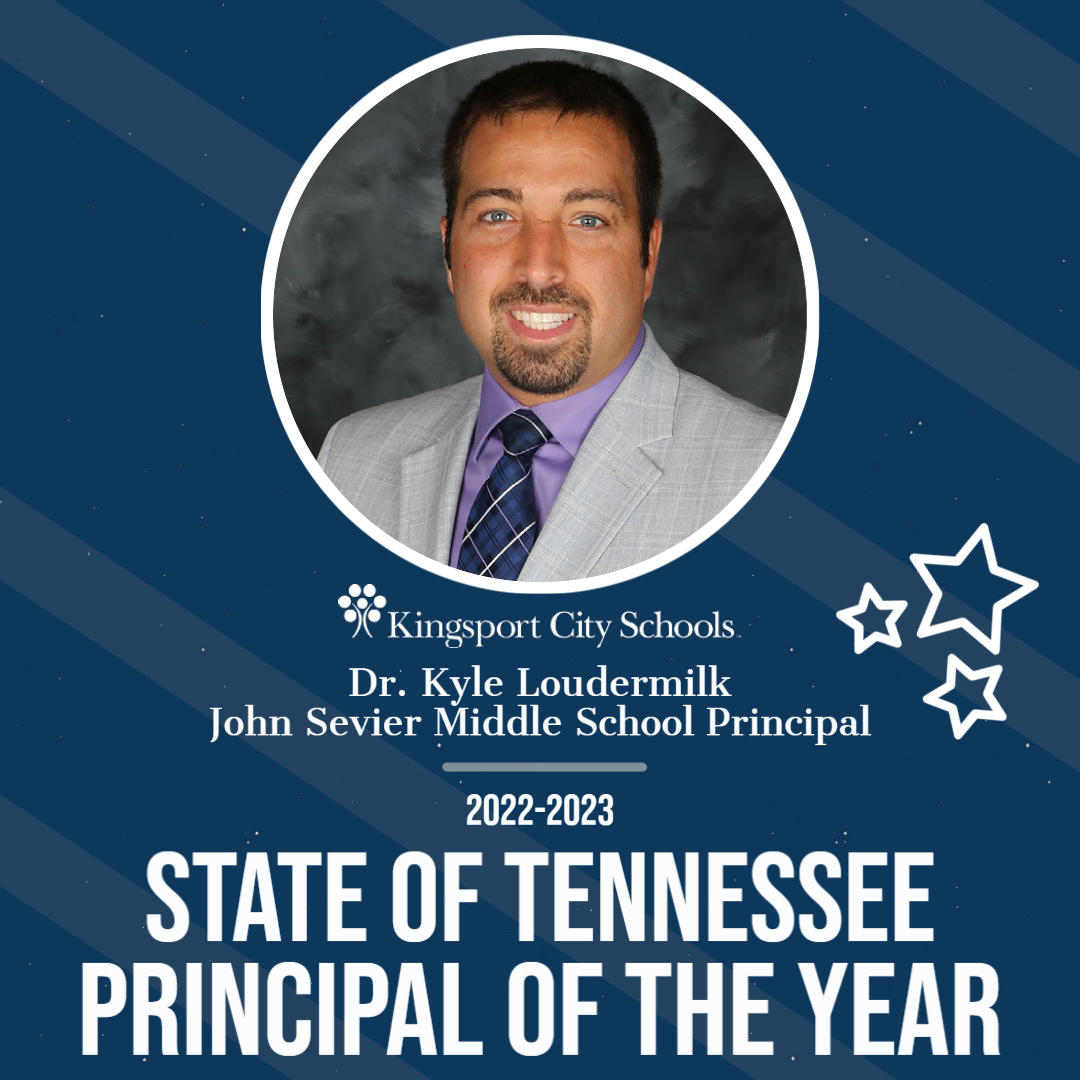 Kingsport City Schools (@kcs__district) on Twitter photo ‼️BREAKING‼️
⭐️ CONGRATS ⭐️ to Dr. Kyle Loudermilk, <a href="/KCS_Sevier/">The John Sevier Middle</a> Principal who was just named the 2022-23 Tennessee Principal of the Year by the Tennessee Department of Education tonight! 🎉🎉🎉
📰: bit.ly/3Y6SXrM ‼️BREAKING‼️
⭐️ CONGRATS ⭐️ to Dr. Kyle Loudermilk, <a href="/KCS_Sevier/">The John Sevier Middle</a> Principal who was just named the 2022-23 Tennessee Principal of the Year by the Tennessee Department of Education tonight! 🎉🎉🎉
📰: bit.ly/3Y6SXrM