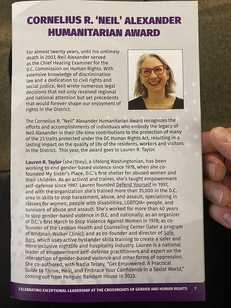 We were honored to join <a href="/DCHumanRights/">DC Office of Human Rights</a> at their 2022 Awards Gala on #InternationalHumanRights month.

🎉🎊Special shout-out to <a href="/1defendyourself/">Defend Yourself</a> founder (and one of our #LGBTQ Grantees) Lauren Taylor on winning the Neil Alexander Humanitarian Award!!!🎉🎊
