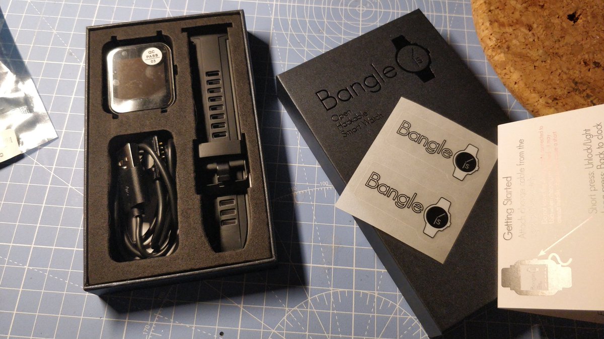 Had a number of goodies turn up from <a href="/pimoroni/">pimoroni</a> in the last 48 hours, but chief among the things I'm hyped for is this <a href="/Espruino/">Gordon Williams</a> Bangle.js! *Time* to get hacking...