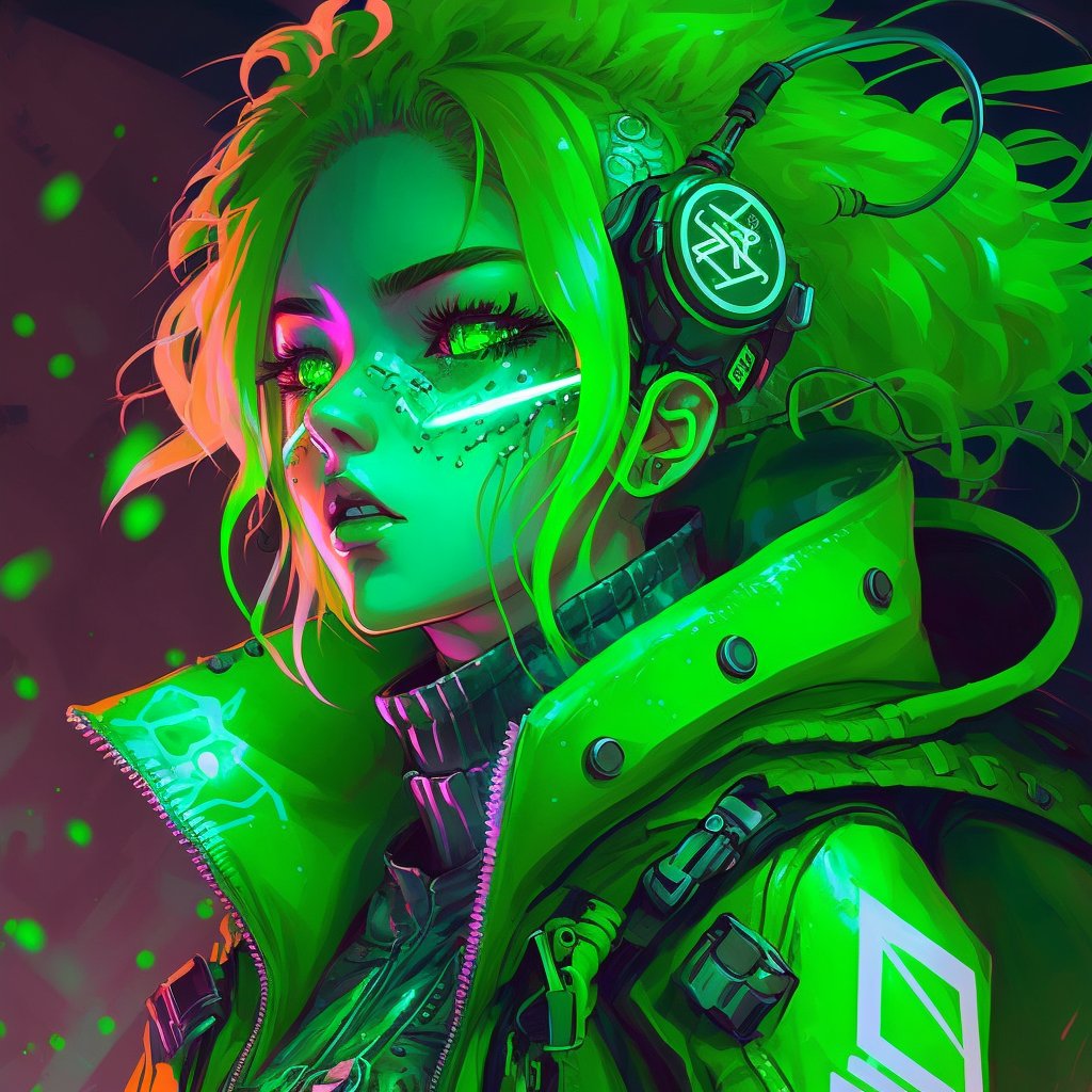 Anime Cyberpunk Girl 2 - Artworks