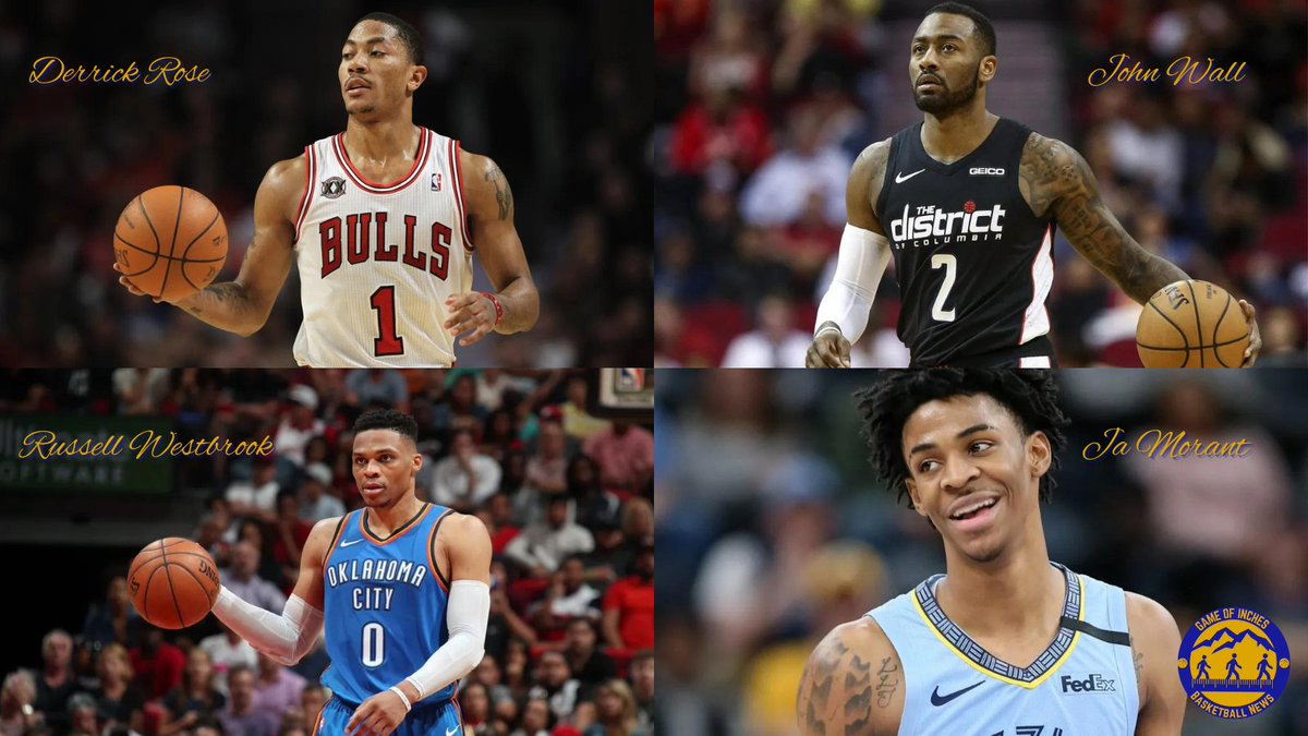 GameOfInchesSN's tweet photo. You're the coach. You have 4 players and 4 roles. You decide their fate ๐ (All are in their prime)
- Starting:
- Bench:
- Practice Squad:
- Cut From Roster:
Let us know your squad and why ๐
#NBA #Basketball #DerickRose #JohnWall #RussellWestbrook #JaMorant #Grizzles #Bulls https://t.co/TNOFbyBBMh