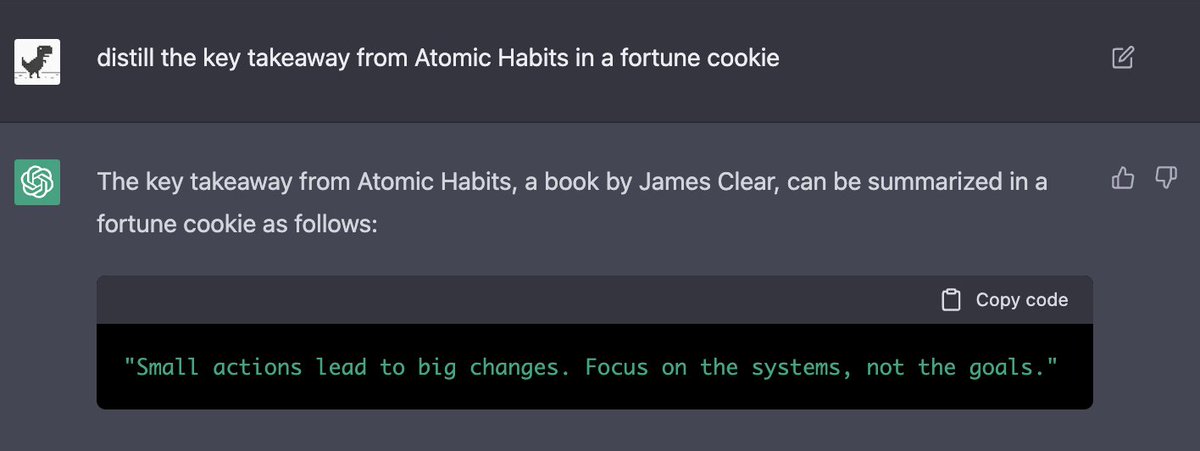 max_hodges's tweet photo. @JIC94 Atomic Habits could have been a fortune cookie https://t.co/Y6GTwibztL