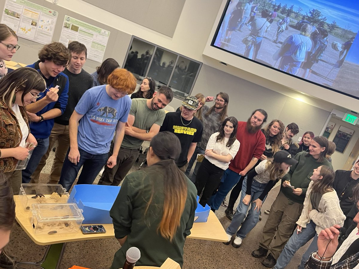matt_camper's tweet photo. #CSU’s oldest student run organization, The CSU ENTOMOLOGY CLUB (started in 1912), celebrated its 110th birthday tonight in the #Nutrien Agricultural Sciences Building.  @ColoradoStateU #CSUAgSci #CSU_AgBio https://t.co/rSAEYJLpm6