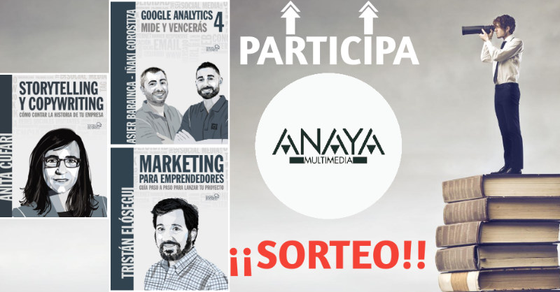 DesMarketingES's tweet photo. #SORTEO 📚 #SocialBusiness
Qué debes hacer❓
✅RT
✅Sigue a @Anaya_Multimed
✅Deja un comentario con el #libro que deseas y menciona a un amigo invitándolo a participar.

6⃣ #Libros 🎁
📢Finaliza el 23 DIC‼️
Autores:
📘 @anitaideas
📘 @tristanelosegui
📘 @abarainka @hello_google