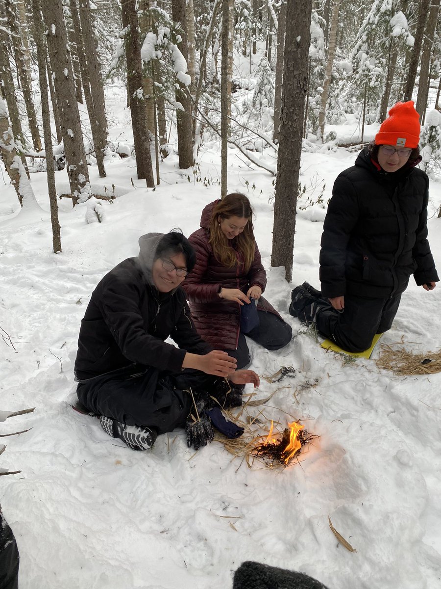 LisaMactbay's tweet photo. KZ Lodge students thriving out at Kingfisher! Not just when the sun is shining and the breeze is warm, but in all weather🥶 Grateful for the privilege of being there with them - it’s the best feeling when you get to see them achieve their goal! @HammarskjoldP #learningfromtheland https://t.co/hwosWo86mx