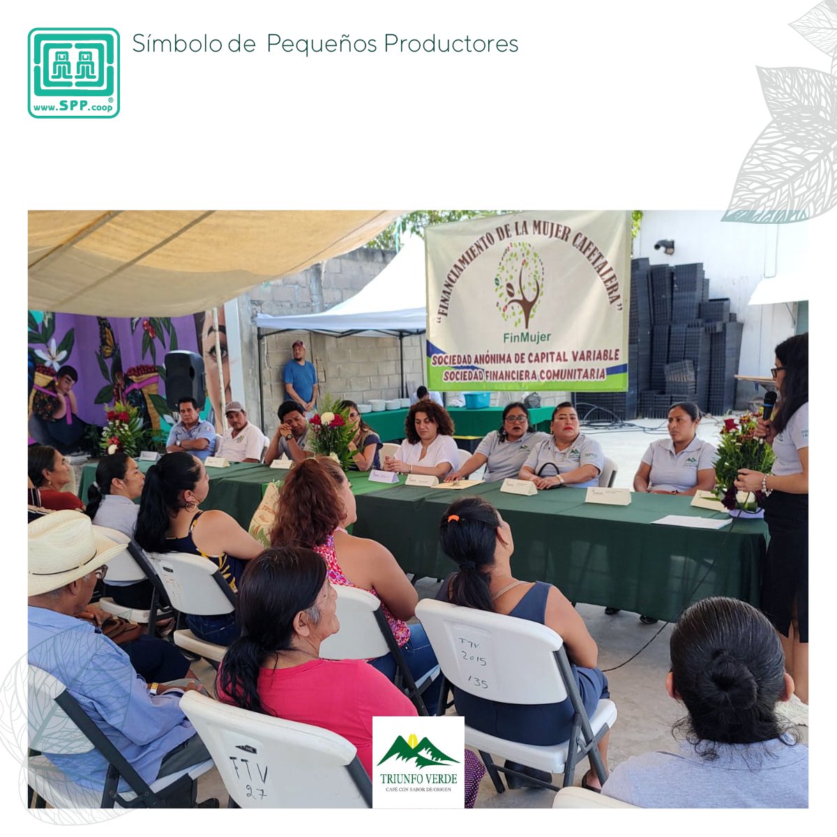 SimboloPP's tweet image. Como parte de las estrategias de crecimiento e inclusión de mujeres cafetaleras, Triunfo Verde, ha puesto en marcha su propio instrumento financiero con enfoque de género FinMujer. Una entidad social que ofrece “Servicios Financieros incluyentes para el desarrollo Comunitario”