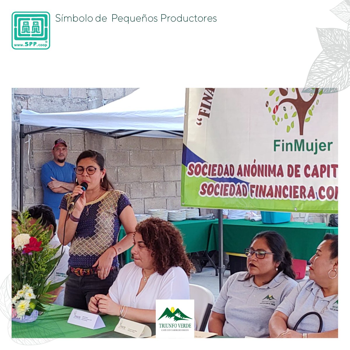 SimboloPP's tweet image. Como parte de las estrategias de crecimiento e inclusión de mujeres cafetaleras, Triunfo Verde, ha puesto en marcha su propio instrumento financiero con enfoque de género FinMujer. Una entidad social que ofrece “Servicios Financieros incluyentes para el desarrollo Comunitario”