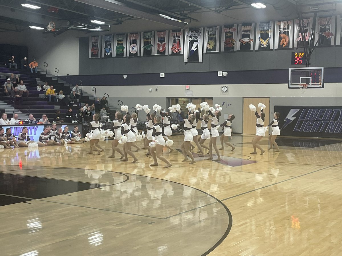 LibertyHS_AD's tweet photo. State Champion Poms Team performing tonight at halftime. #lvdt #4timechamp https://t.co/EIJPoQOm5N