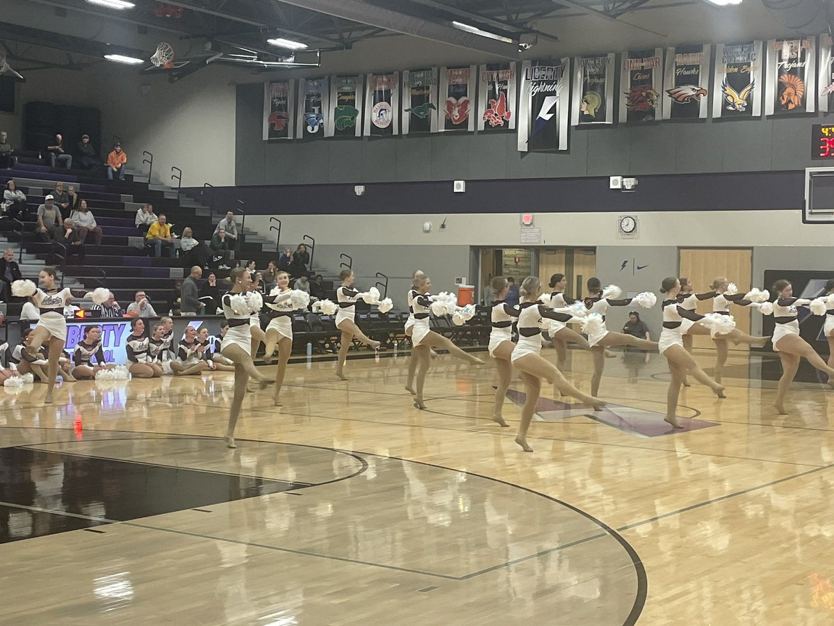 LibertyHS_AD's tweet photo. State Champion Poms Team performing tonight at halftime. #lvdt #4timechamp https://t.co/EIJPoQOm5N