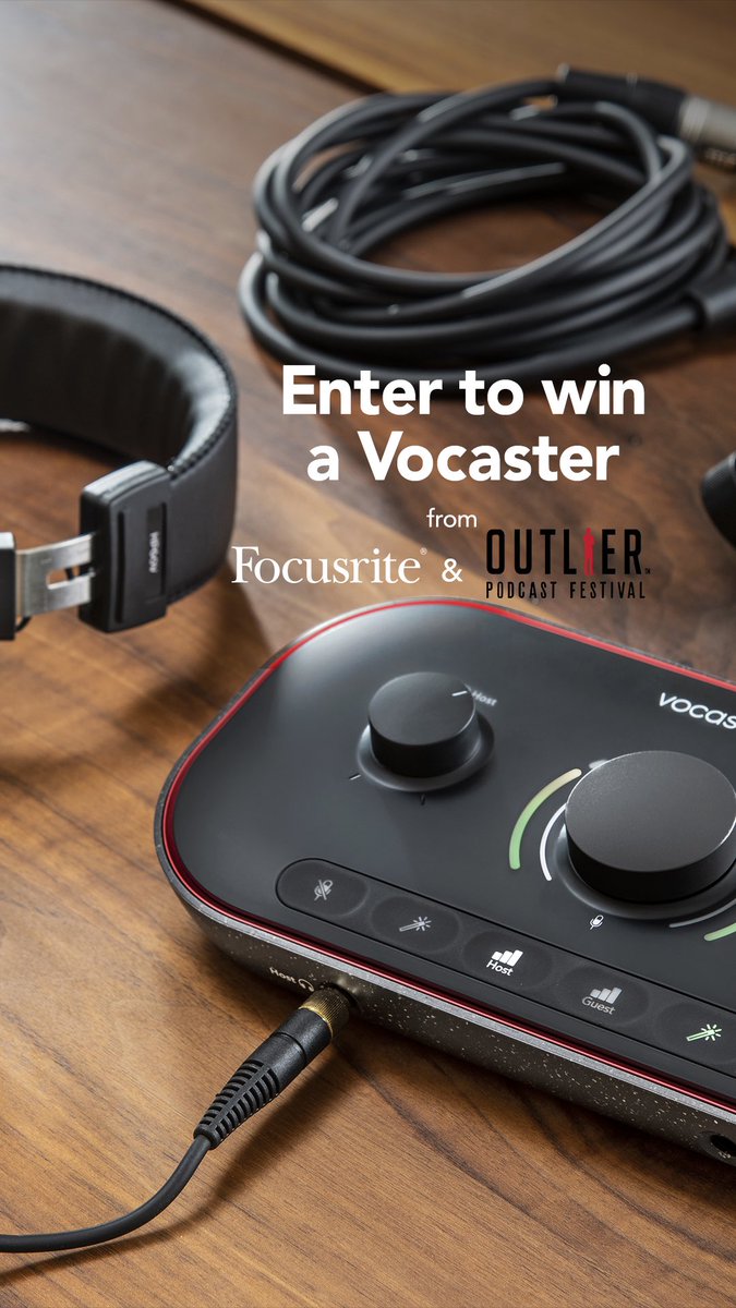 Enter for a chance to WIN a Vocaster via <a href="/WeAreFocusrite/">Focusrite</a> &amp; OutlierHQ. bit.ly/3P8h30T