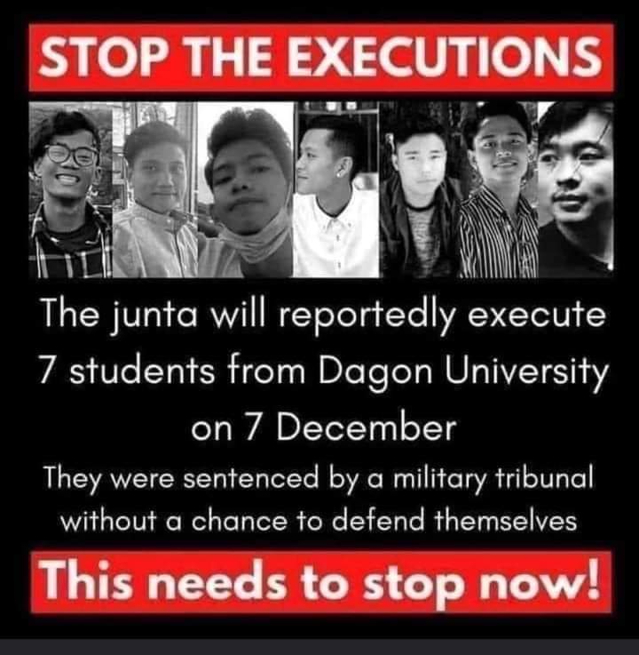 ariessawmix's tweet photo. Burma has been turned into a slaughter ground (not a war zone or battle ground) as BBC stated today as The deadliest day of protest.
#RejectMilitaryCoup
#HowManyDeadBodyNeedForUNtoTakeAction
#WhatsHappeningInMyanmar https://t.co/Hl9DZsHslX
