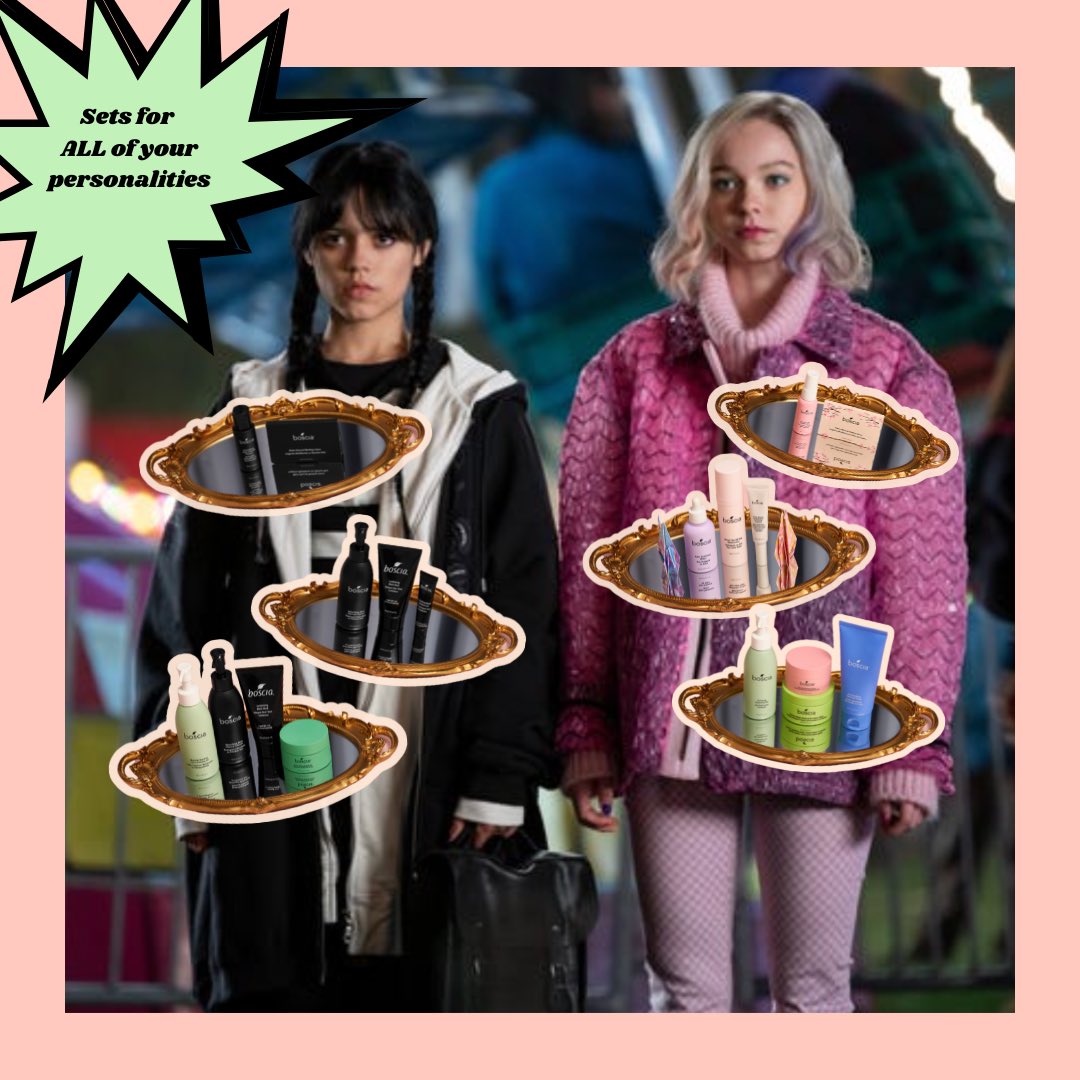 Skincare Sets whether you’re a Wednesday 🖤 or an Enid 💖