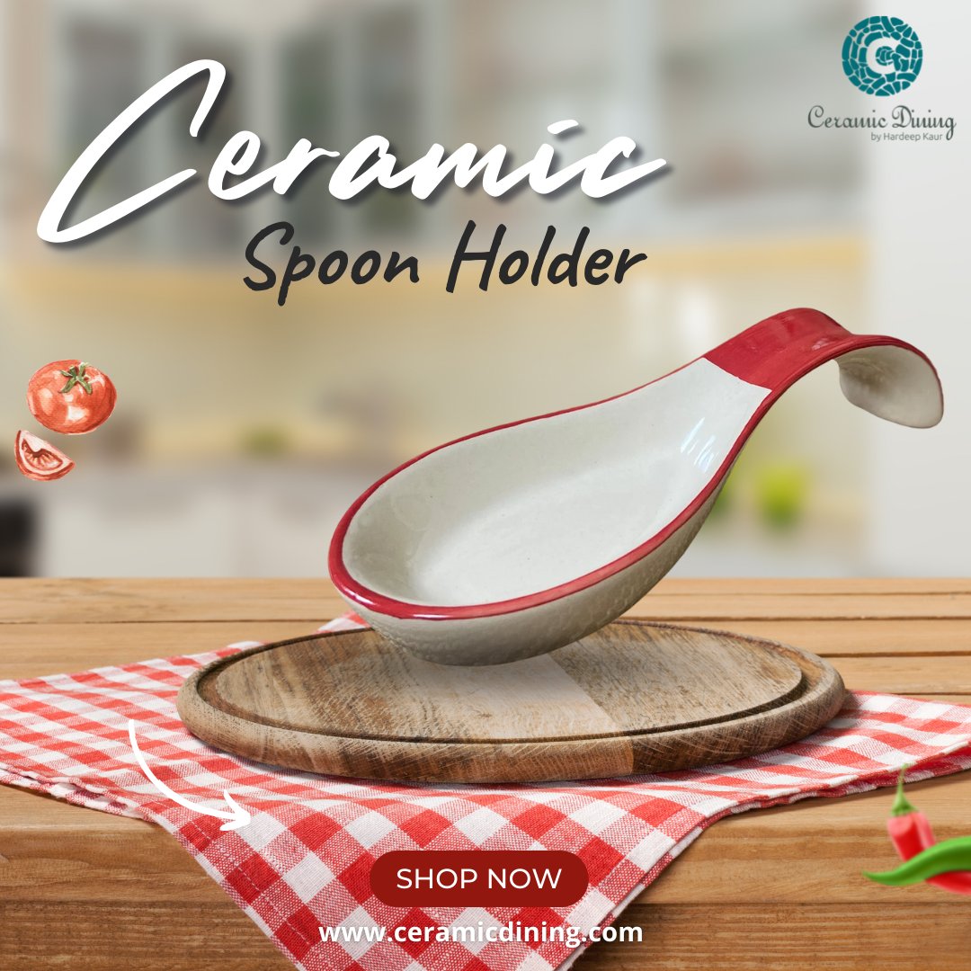 CeramicDining's tweet photo. Classy red &amp; white ceramic spoon rest designed to store wet or soiled spoons thereby keeping your countertop clean.  

Check out our amazing collection on https://t.co/w9NGFg8RL3

#CermaicDining #handmadeproducts #photooftheday #pickoftheday  #spoonholder #ceramicspoonholder https://t.co/pM9OvK5OQU
