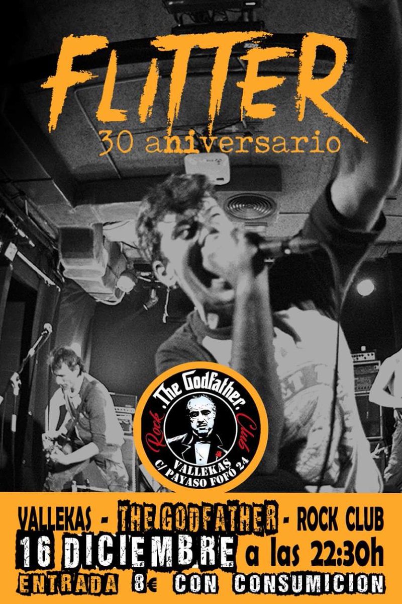 Se avecina concierto de los que me flipan demasiado. El 16 de diciembre toca <a href="/FlitterOficial/">Flitter Oficial</a> en Madrid en la sala The Godfather (la antigua Jimmy Jazz)