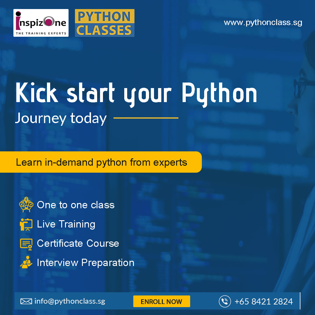 pythonclasssg's tweet image. Kickstart your python journey today - Python Classes
Get a FREE Demo Now!👇
WhatsApp: bit.ly/37TRDTn or Visit: bit.ly/3tz5WVV
✅ One to one class 
✅ Live Training 
✅ Certificate Course
✅ Interview Preparation
#python #pythoncoding #pythonprogramming