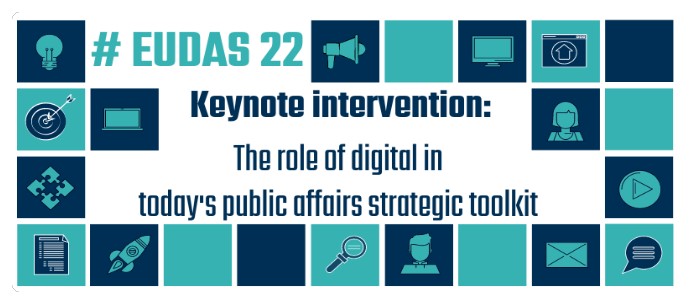 luefkens's tweet photo. What is the role of #digital in today's public affairs strategic toolkit?

Delighted to open the European Digital Advocacy Summit #EUDAS22 today at 14:00 CET

➡️🔗https://t.co/HHV09WmPkv
#DigitalAdvocacy #PublicAffairs #DigitalDiplomacy https://t.co/2QUONFfbog