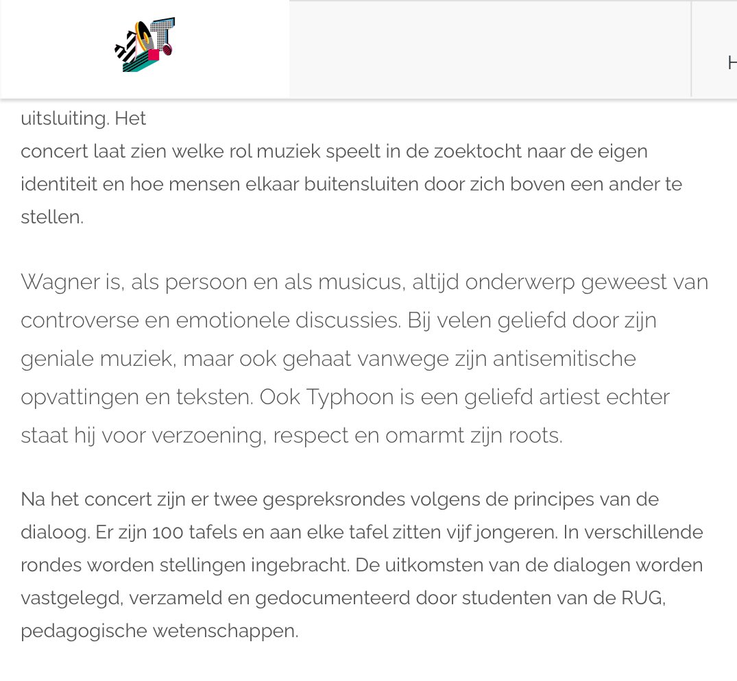 Vandaag een heel bijzondere <a href="/JongerenTopNL/">JongerenTop</a> met #1000stemmen over muziek, inclusie en uitsluiting. 
Met muziek van Wagner door het <a href="/hetNNOnu/">Noord Nederlands Orkest</a> en met <a href="/typhoon/">Typhoon</a>. 🎵 #dialoog #enormzinin