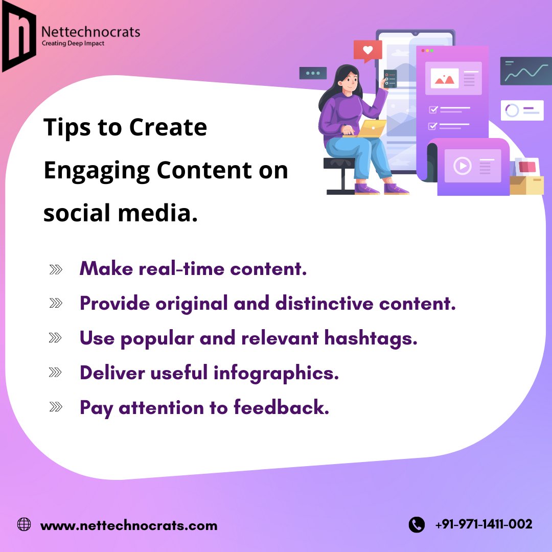 nettechnocrats's tweet image. Social media platforms provide a variety of ways to interact with customers. And because of this, it’s become essential for businesses to prioritize their social media strategy.
#SocialMedia #SocialMediaStrategy #socialmediamarketing #digitalmarketingagency #digitalmarketsact