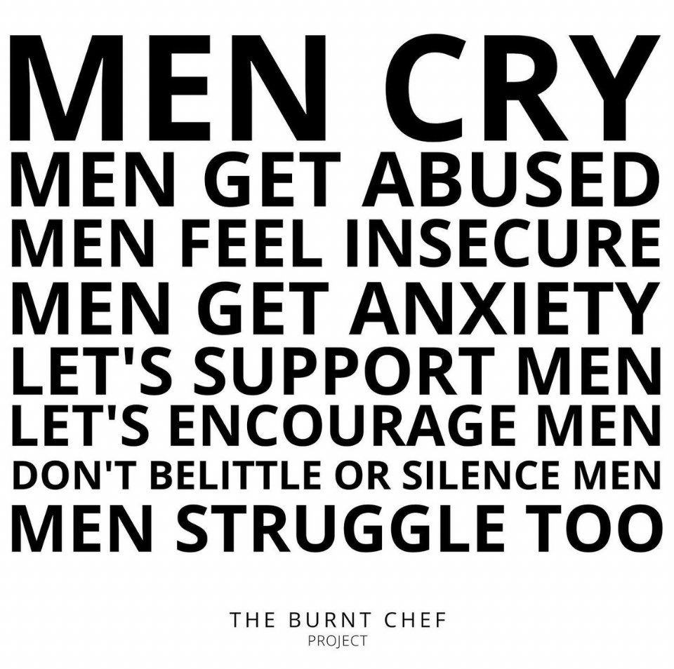 Morning …

Please support the men in your life. If they reach out to you this is MASSIVE … really hear what their saying 🤍

Much love, Me xx 

#MensHealth 
#MentalHealthMatters 
#wednesdaythought