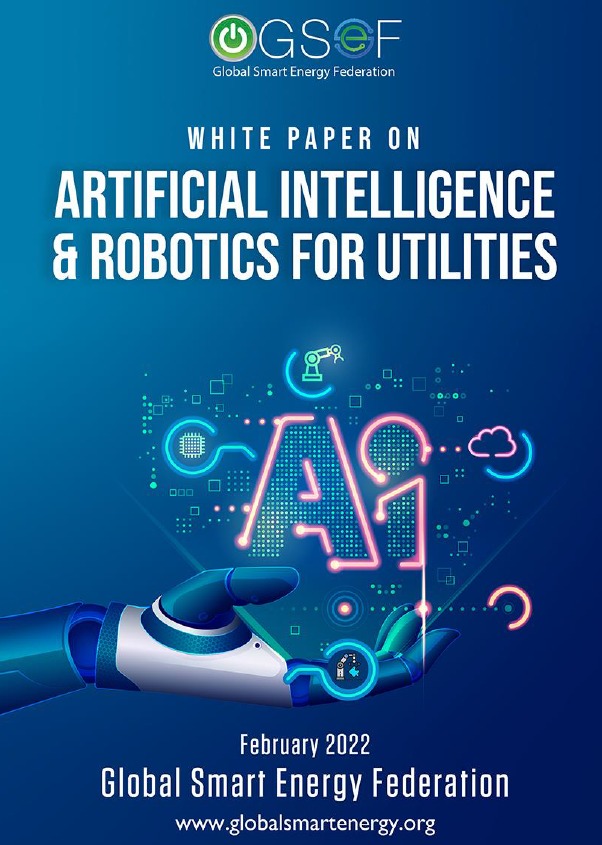 GSmartEnergyFed's tweet image. Read GSEF Whitepaper: Artificial Intelligence and Robotics for Utilities to understand the value proposition of AI &amp;amp; Robotics including Benefits, Barriers &amp;amp; Challenges along with prominent global use cases. #ArtificialIntelligence #AIForUtilities #MachineLearning #Robotics