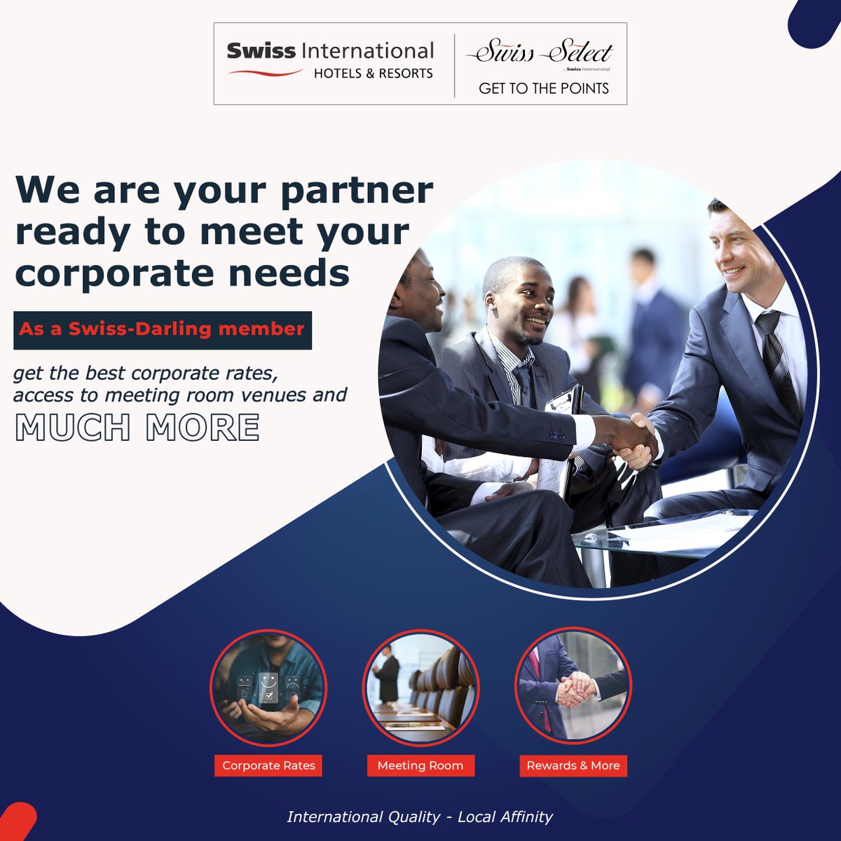 Swiss-Darling = Corporate benefits. 
Have you heard of our corporate loyalty program?
Learn more about Swiss-Darling here swissinternationalhotels.com/swiss-darling/
 #swissdarling #corporateloyaltyprogram #swissinthotels #swissspirithotels #royalswisshotels