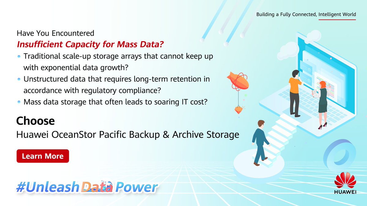 IT_Huawei's tweet photo. Concerned about storage capacity? No worries. #Huawei #OceanStorPacific is designed to offer more space for #massdata. Learn more: https://t.co/D85nrJw7vJ #UnleashDataPower https://t.co/8UWsPsFbB2