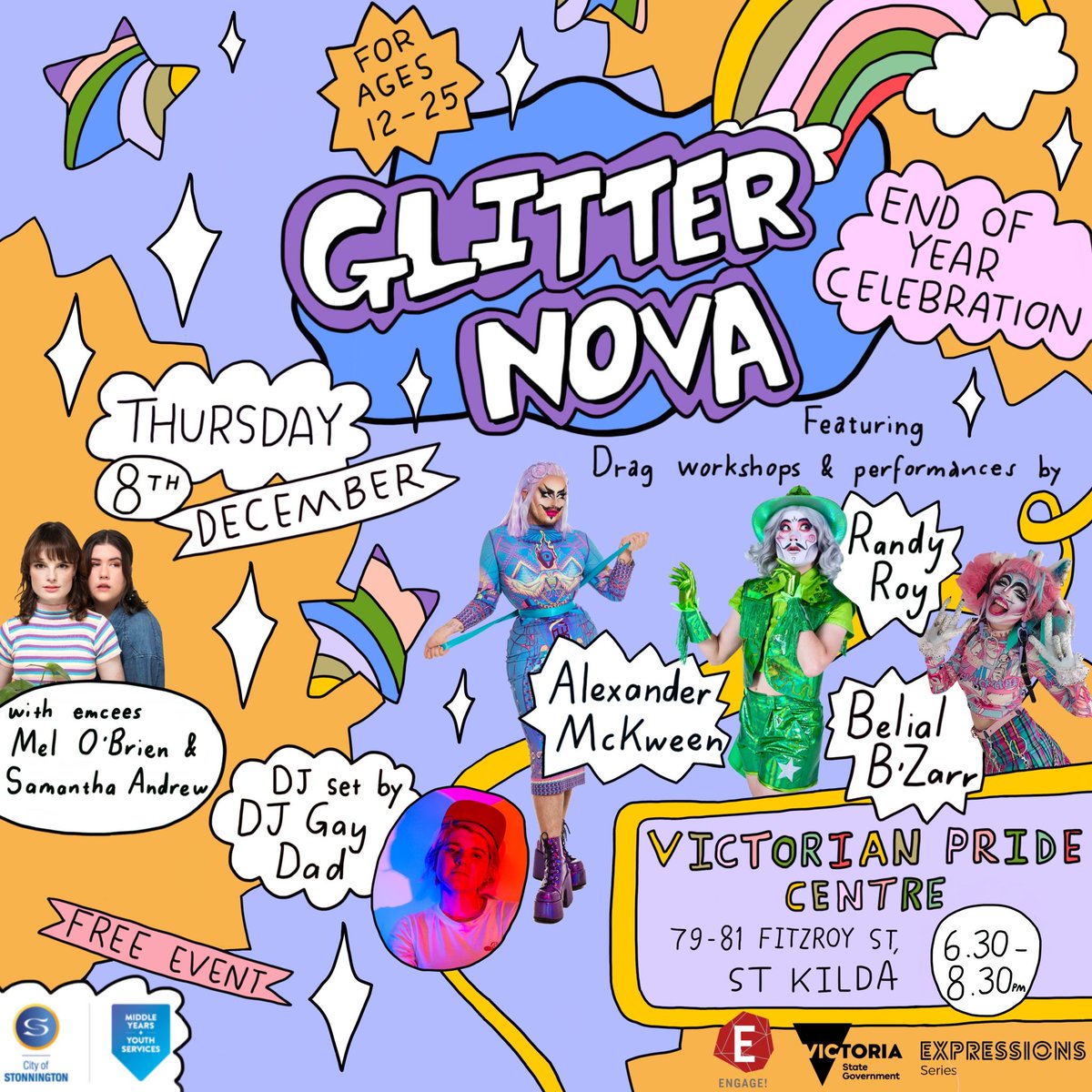 WhiteRoseSocAU's tweet image. Tomorrow Thursday 8th December, Victorian Pride Centre are holding a community event in St Kilda at 6.30pm. We’re aware this event is being threatened by Nazis and Proud Boys. The organisers, performers and council are also aware of these threats.