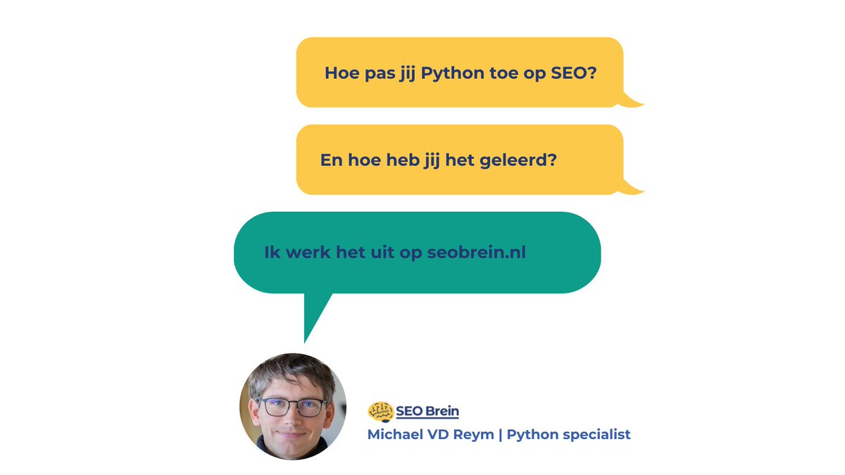 🐍 Moet je Python kunnen om een goede SEO specialist te zijn?

Nee, maar....

"Naarmate de SEO industrie groter wordt, kan een Python SEO expert wel een toegevoegde waarde bieden"

Aldus <a href="/vdrweb/">Michael Van Den Reym</a> . Benieuwd hoe je het kan leren of toepassen op SEO?

🔗seobrein.nl/python-seo