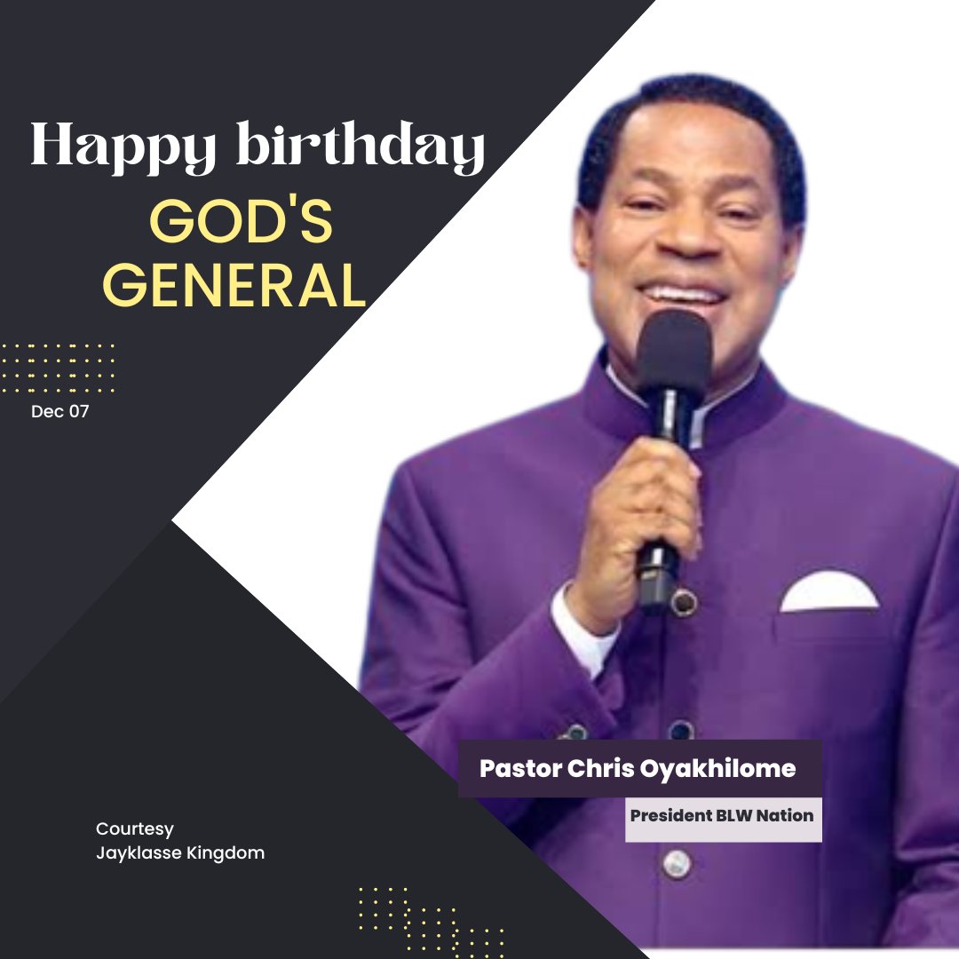 WONNEafronelly's tweet photo. Happy birthday to THE VOICE of our time Rev Chris Oyakhilome DSC DD, President BLW Nation.
#offer7
#PastorChris
#BLWNation
#SEAL2023 https://t.co/jaeD3lIXyW
