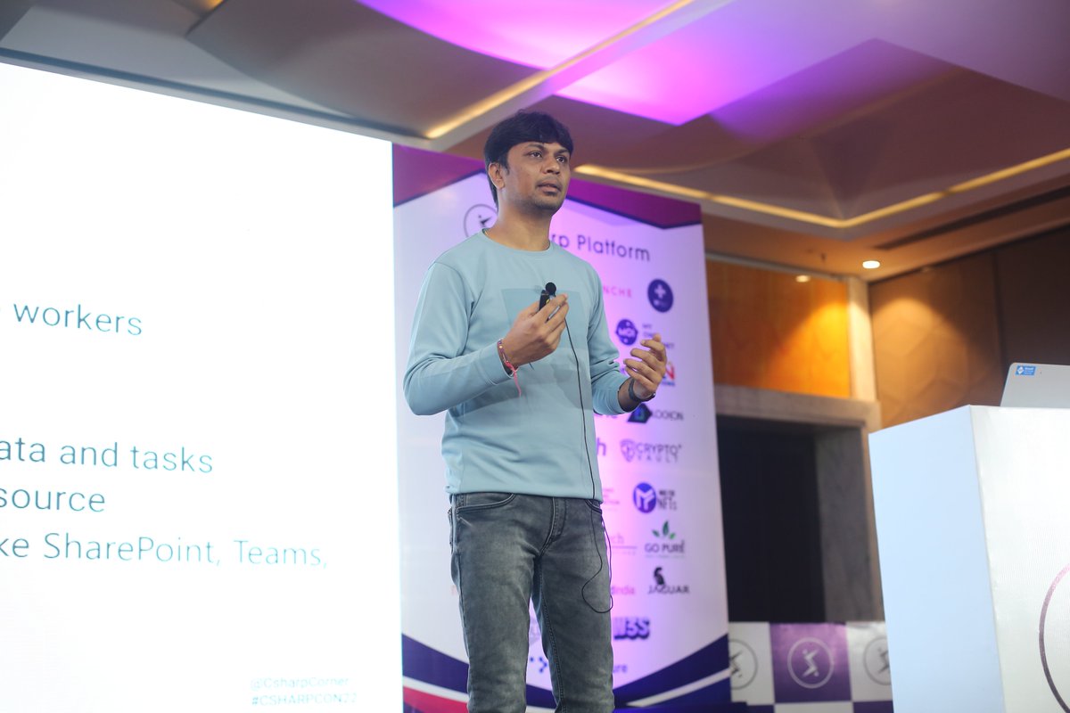 CsharpCorner's tweet image. Thank you @siddh_me for speaking at #CsharpCon22! We look forward to seeing you in #CSharpCon23.