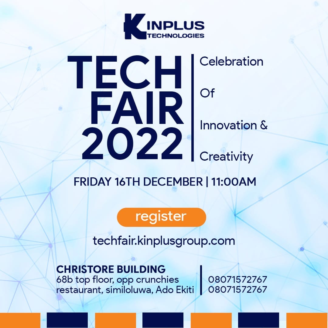 kinplustech's tweet photo. #Techfair2022 is in 10 Days!!!
We’re so excited about the conversations we’d be having, Techies and products we’d be showcasing..
If you haven’t, click the link below to register ASAP🎉 https://t.co/CZhPoO78rt https://t.co/rax6LvGUUp