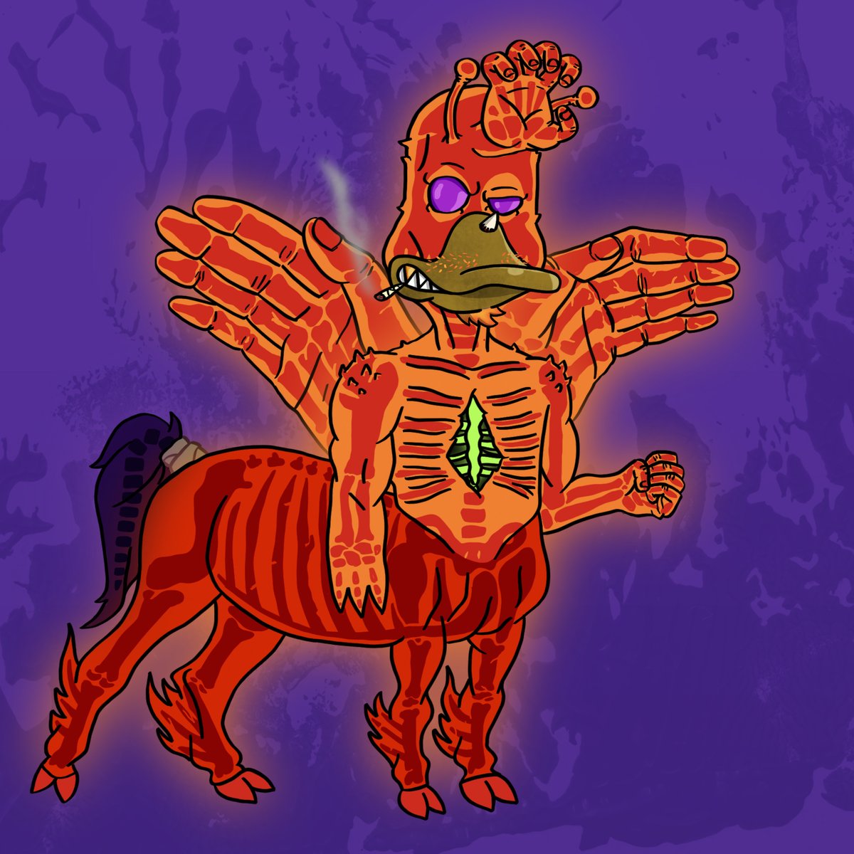 zeent_eth's tweet photo. Cloned a hell duck, gave it a few more potions, and motherofgod this happened. 

@NoncoDucks has always returned something of equal or greater value to those that risk their ducks. i'll burn the entire collection for hand-drawn 1-1's from @DuckingArtist like this. Thanks bud! https://t.co/9LPI6SfQti