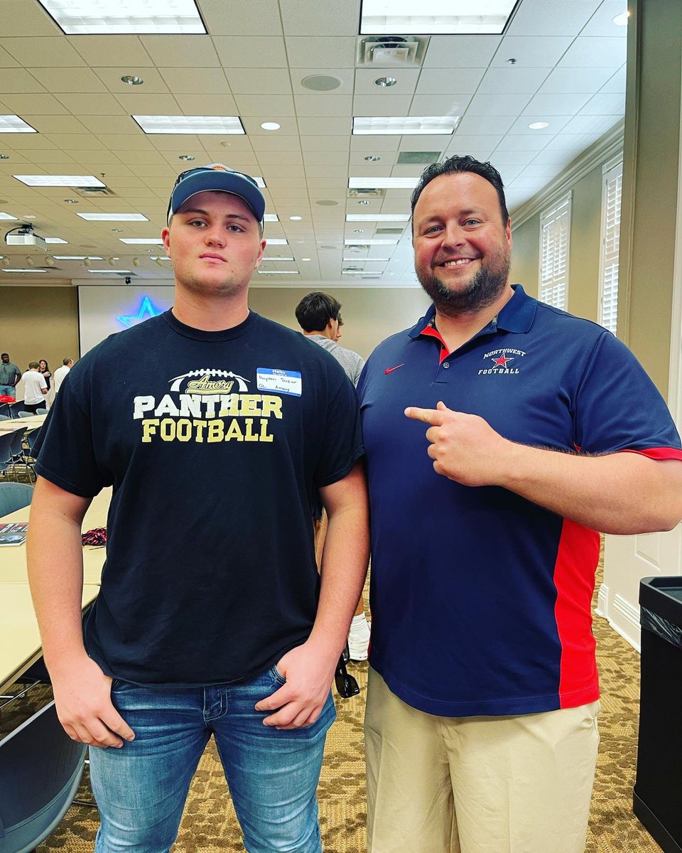 HaydenDozier78's tweet photo. After a ton of prayer and conversations with family. I’m proud to say that I just got off the phone with @JJones178 and I will be wearing #78 as a @NWCC_Football Ranger with @TraceWegmann1 and @pgibbs55 next year! Ready to #rangerup and put work in! https://t.co/OUysspsoQ0