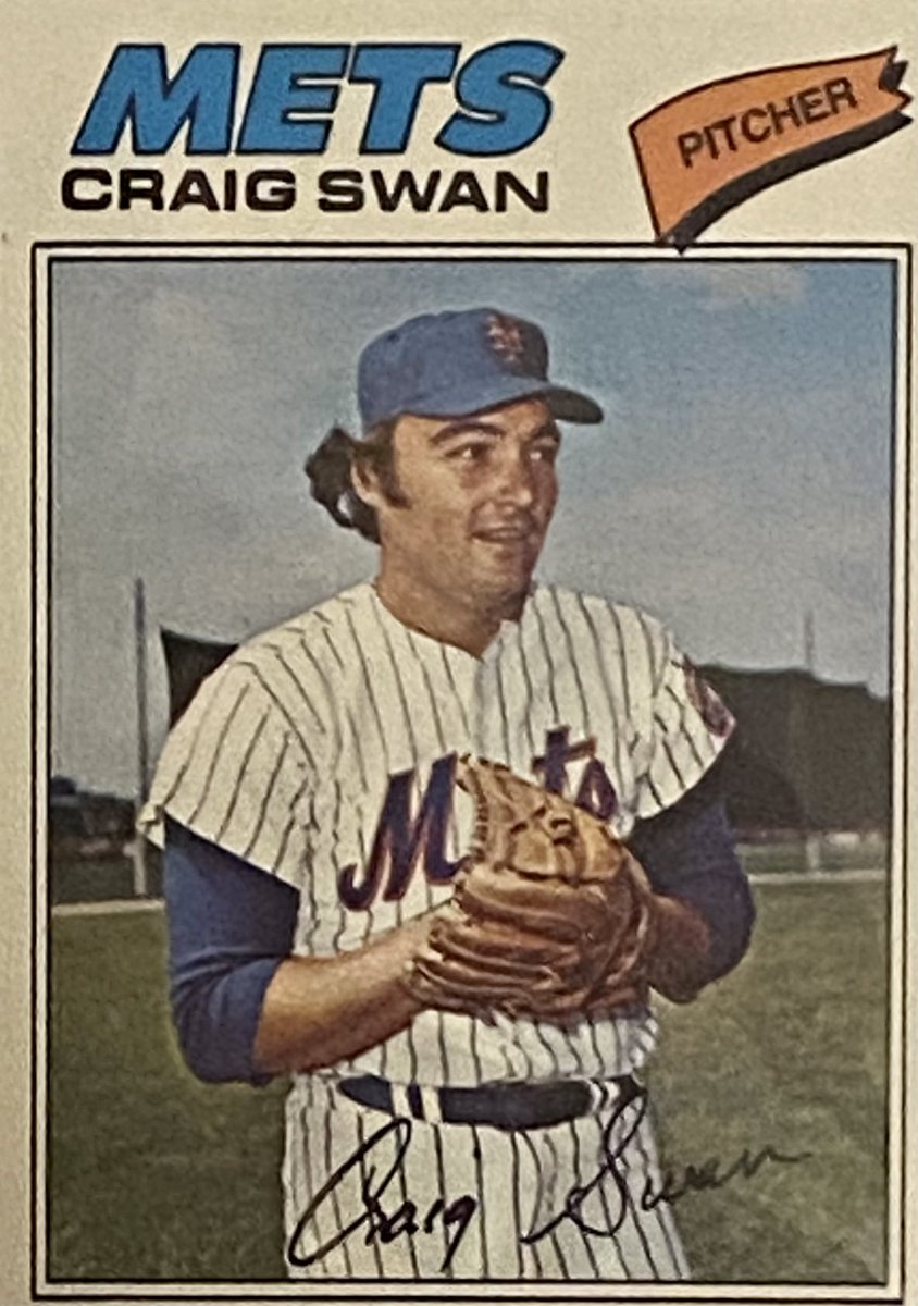 Southpaw__1975's tweet photo. CRAIG SWAN—1977 Topps 🧡💙 @Mets #LGM #Mets #CraigSwan #Swannie https://t.co/7IZ6JU1Hqs