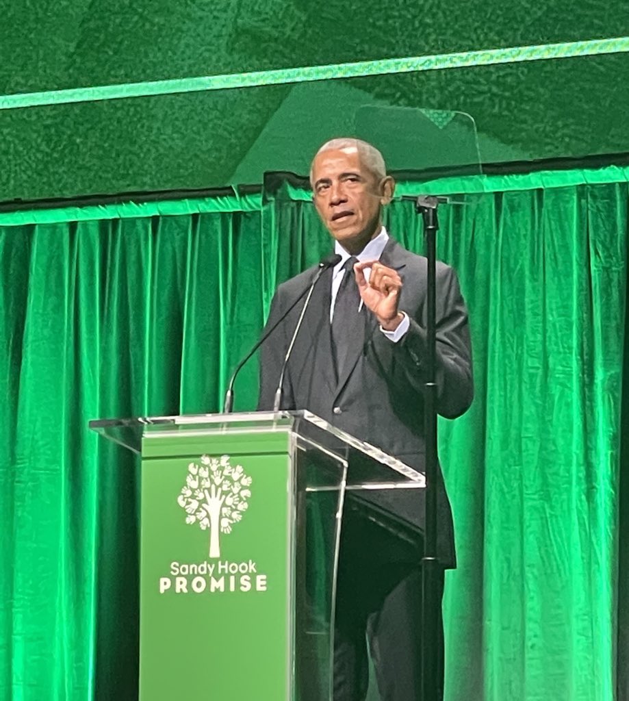 A meaningful night with <a href="/BarackObama/">Barack Obama</a>, <a href="/McConaughey/">Matthew McConaughey</a>, and <a href="/RobertIger/">Robert Iger</a> at the <a href="/sandyhook/">Sandy Hook Promise</a> 10-year-remembrance. Together we will #EndGunViolence