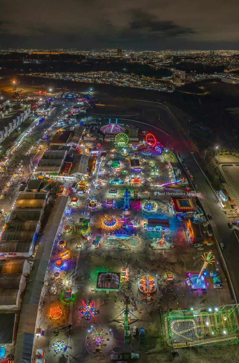 Así se ve La Feria de Querétaro desde las alturas, ¿Ya fueron?🎡