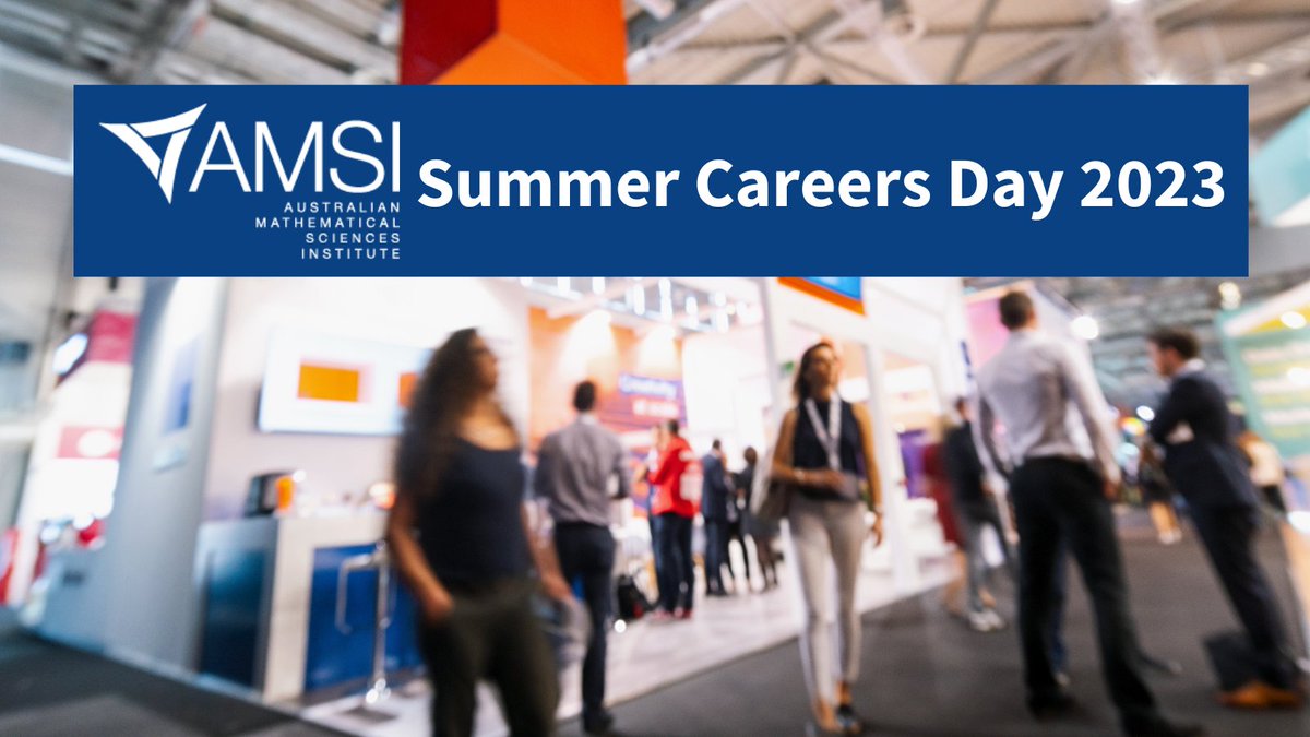 Interested in a career in maths or statistics? Join @discoverAMSI for their Summer Careers Day 2023 on Monday 16 Jan. Chat to organisations like <a href="/meccabeauty/">MECCA</a>, <a href="/Microsoft/">Microsoft</a> and <a href="/CSIRO/">CSIRO</a> and discover the variety of career pathways available. 

Register now → unimelb.me/3Hpxkwy