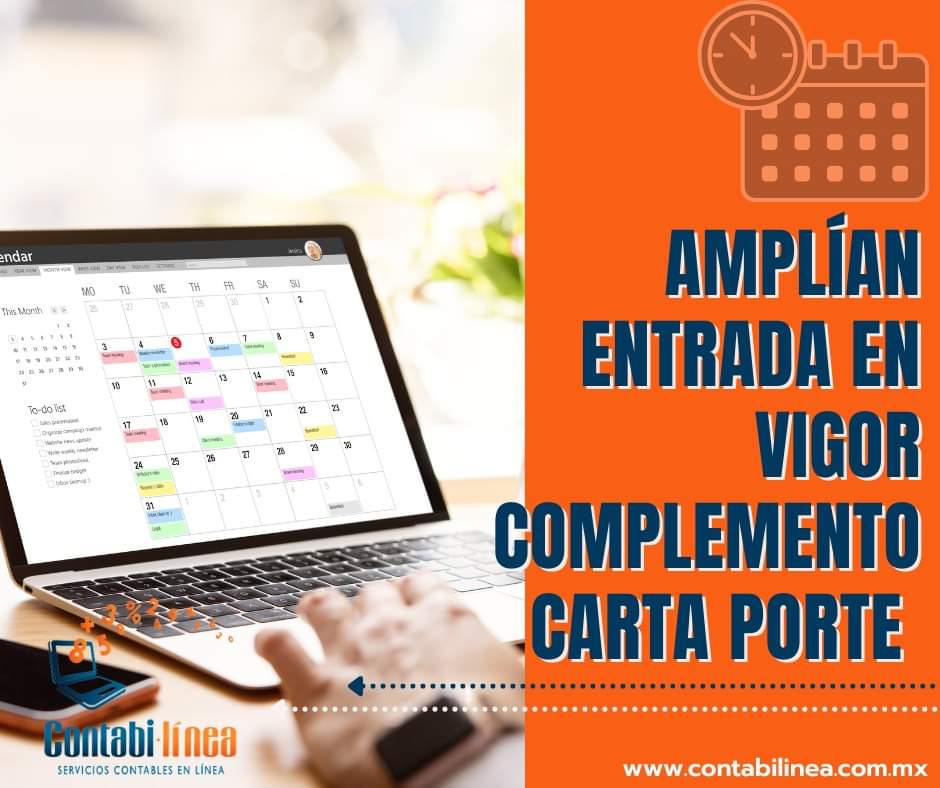 ContabilineaMX's tweet photo. El SAT dará hasta el 31 de julio de 2023 para que la expedición del complemento CartaPorte con errores no genere multas.

La prórroga incluye al complemento Carta Porte de los CFDi de Ingreso y Traslado

#Prórroga #CartePorte #Contadores https://t.co/jqknRCbiJC